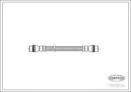 CORTECO 19018158 Гальмівний шланг
