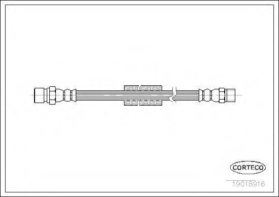 CORTECO 19018916 Гальмівний шланг
