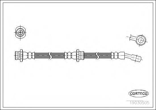 CORTECO 19030505 Гальмівний шланг