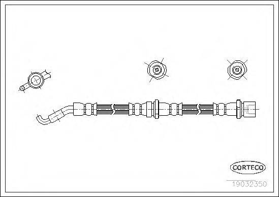 CORTECO 19032350 Гальмівний шланг