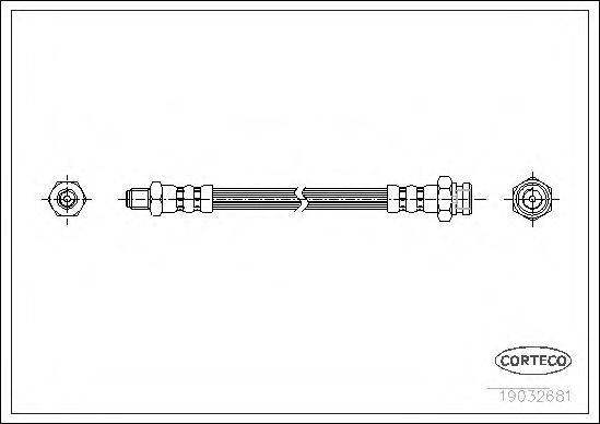 CORTECO 19032681 Гальмівний шланг