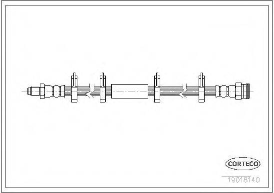 CORTECO 19018140 Гальмівний шланг