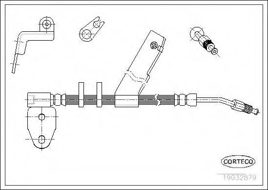 CORTECO 19032879 Гальмівний шланг
