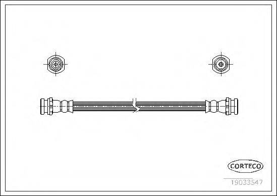 CORTECO 19033547 Гальмівний шланг