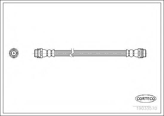 CORTECO 19033570 Гальмівний шланг
