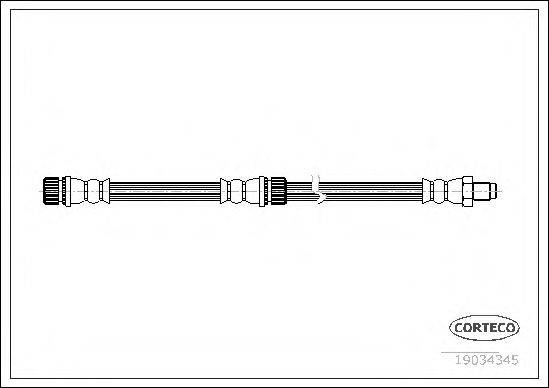 CORTECO 19034345 Гальмівний шланг