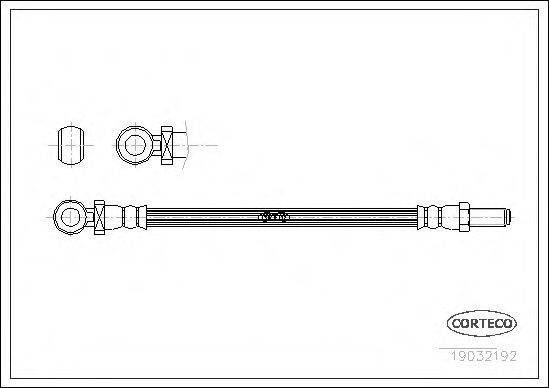 CORTECO 19032192 Гальмівний шланг