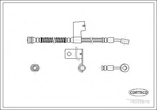 CORTECO 19035878 Гальмівний шланг