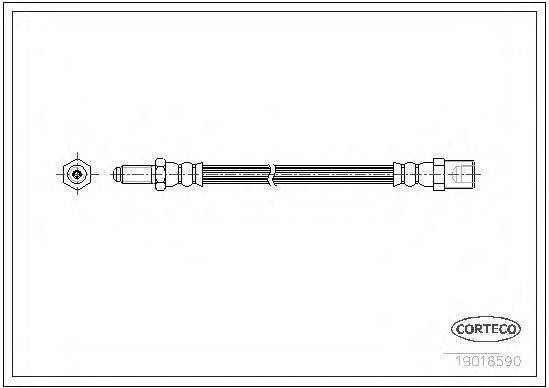 CORTECO 19018590 Гальмівний шланг