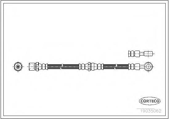 CORTECO 19035062 Гальмівний шланг