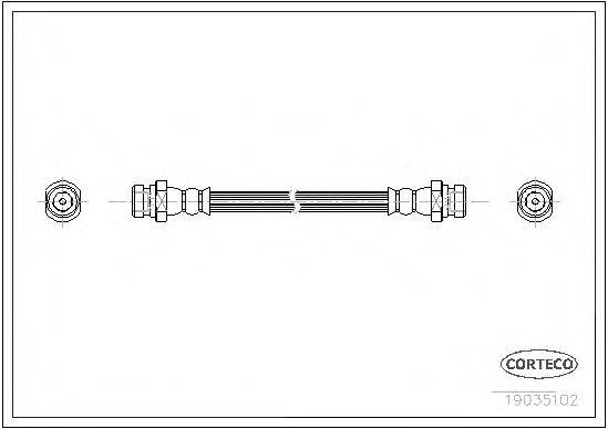 CORTECO 19035102 Гальмівний шланг