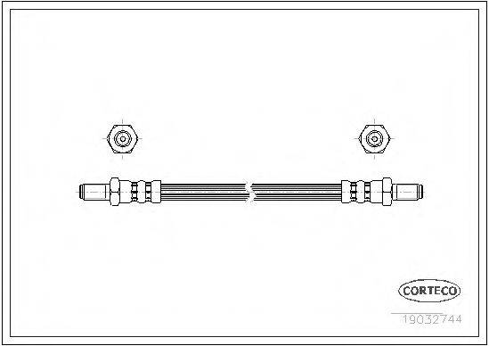 CORTECO 19032744 Гальмівний шланг