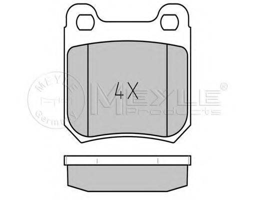MEYLE 0252105115 Комплект гальмівних колодок, дискове гальмо