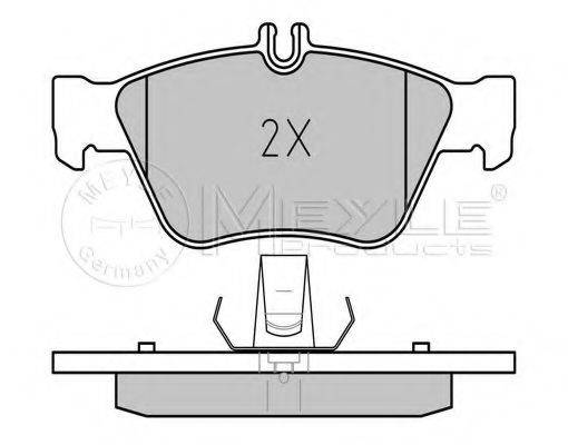 MEYLE 0252166419 Комплект гальмівних колодок, дискове гальмо