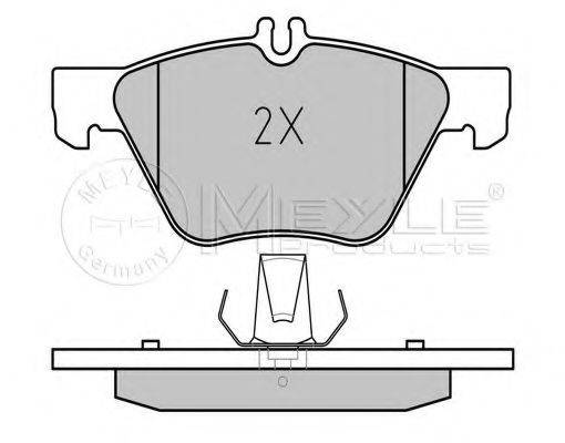 MEYLE 0252167020 Комплект гальмівних колодок, дискове гальмо