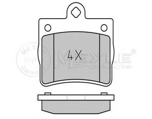 MEYLE 0252190015 Комплект гальмівних колодок, дискове гальмо