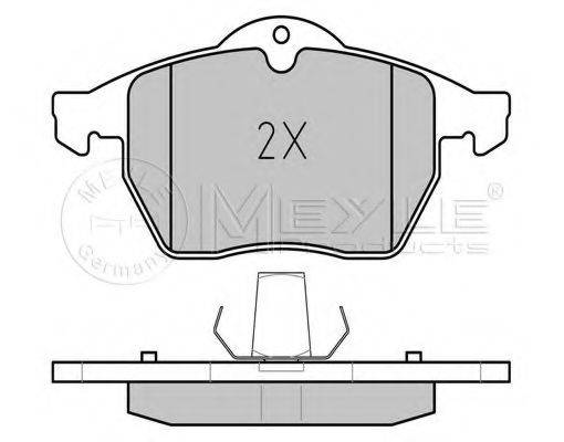 MEYLE 0252311619W Комплект гальмівних колодок, дискове гальмо