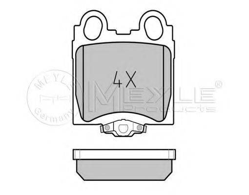 MEYLE 0252342915W Комплект гальмівних колодок, дискове гальмо