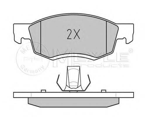 MEYLE 0252467318 Комплект гальмівних колодок, дискове гальмо