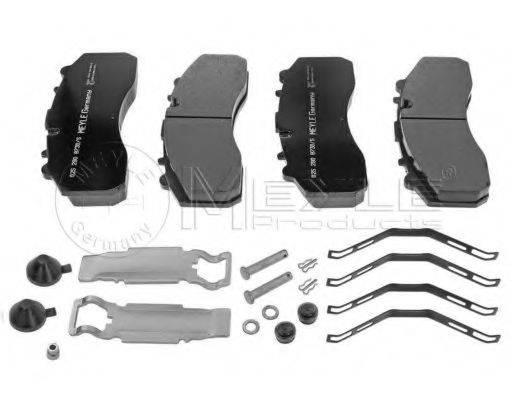 MEYLE 0252908730S Комплект гальмівних колодок, дискове гальмо