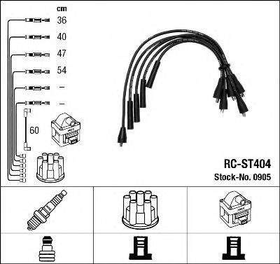 NGK 0905 Комплект дротів запалювання