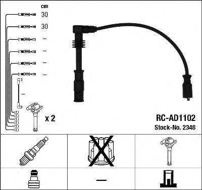 NGK 2348 Комплект дротів запалювання