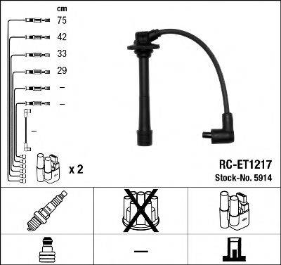 NGK 5914 Комплект дротів запалювання