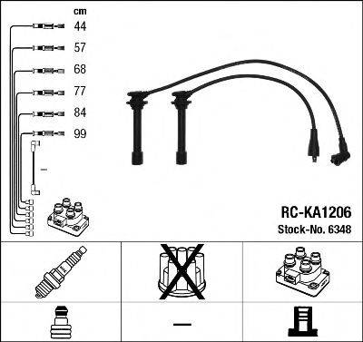 NGK 6348 Комплект дротів запалювання