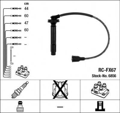 NGK 6856 Комплект дротів запалювання