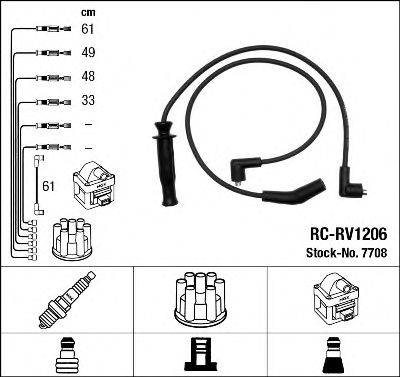 NGK 7708 Комплект дротів запалювання