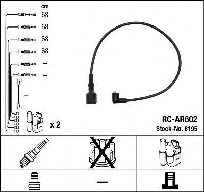 NGK 8195 Комплект дротів запалювання