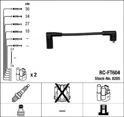 NGK 8205 Комплект дротів запалювання