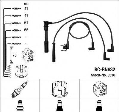 NGK 8510 Комплект дротів запалювання