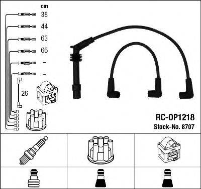 NGK 8707 Комплект дротів запалювання