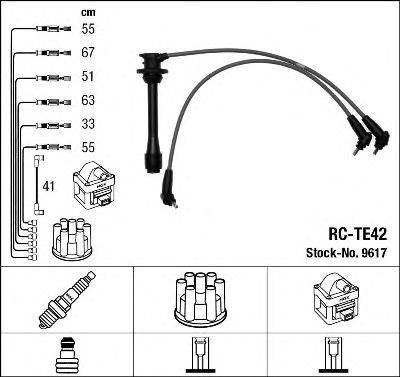 NGK 9617 Комплект дротів запалювання