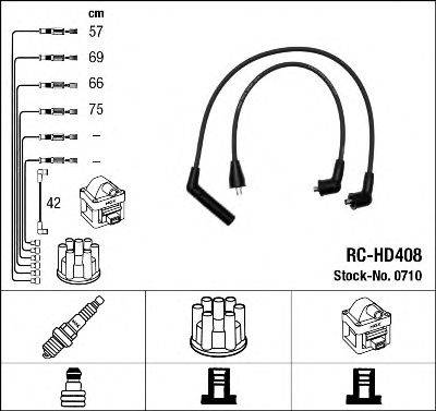 NGK 0710 Комплект дротів запалювання