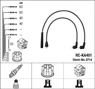 NGK 0714 Комплект дротів запалювання