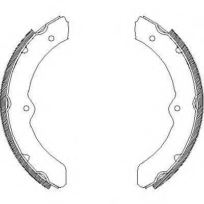 ROADHOUSE 431000 Комплект гальмівних колодок