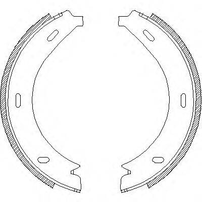 ROADHOUSE 471301 Комплект гальмівних колодок, стоянкова гальмівна система