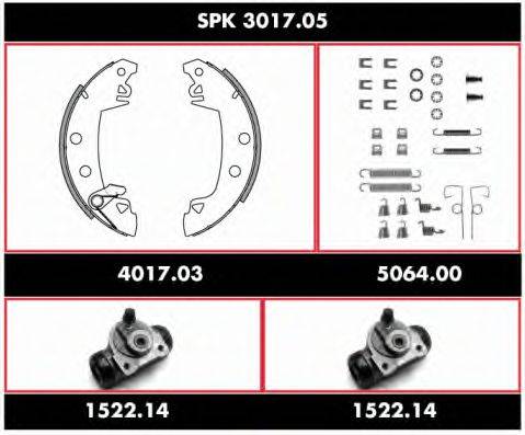 ROADHOUSE SPK301705 Комплект гальм, барабанний гальмівний механізм