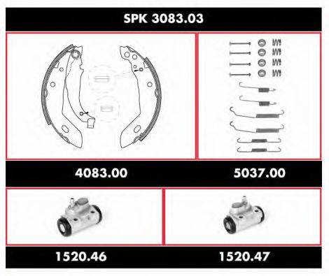 ROADHOUSE SPK308303 Комплект гальм, барабанний гальмівний механізм