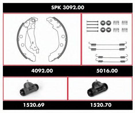 ROADHOUSE SPK309200 Комплект гальм, барабанний гальмівний механізм