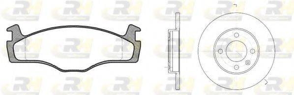 ROADHOUSE 817101 Комплект гальм, дисковий гальмівний механізм