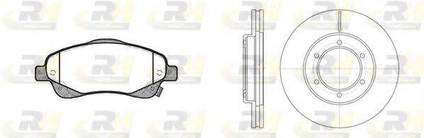ROADHOUSE 8104601 Комплект гальм, дисковий гальмівний механізм