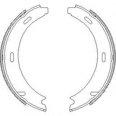 REMSA 409300 Комплект гальмівних колодок