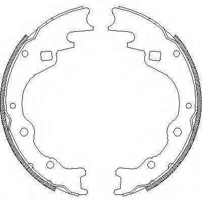 REMSA 436500 Комплект гальмівних колодок