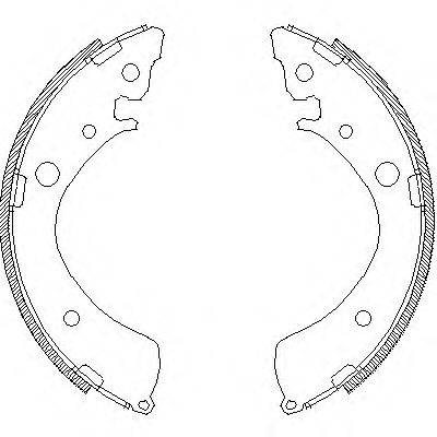 REMSA 436701 Комплект гальмівних колодок
