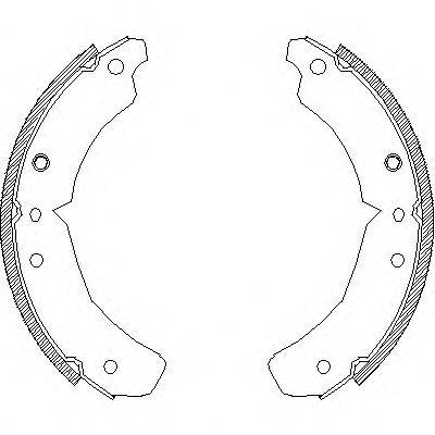 REMSA 461000 Комплект гальмівних колодок