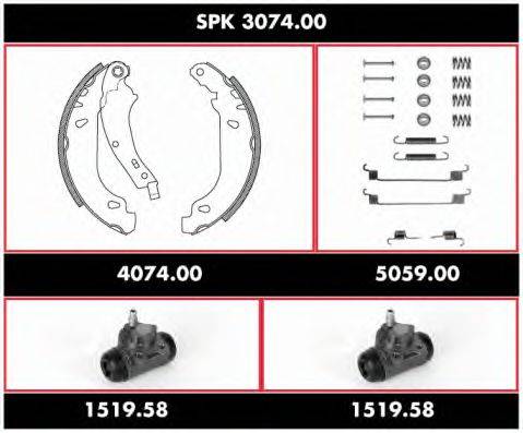 REMSA SPK307400 Комплект гальм, барабанний гальмівний механізм