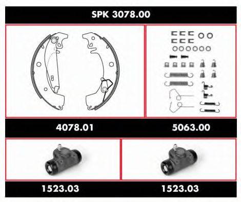 REMSA SPK307800 Комплект гальм, барабанний гальмівний механізм